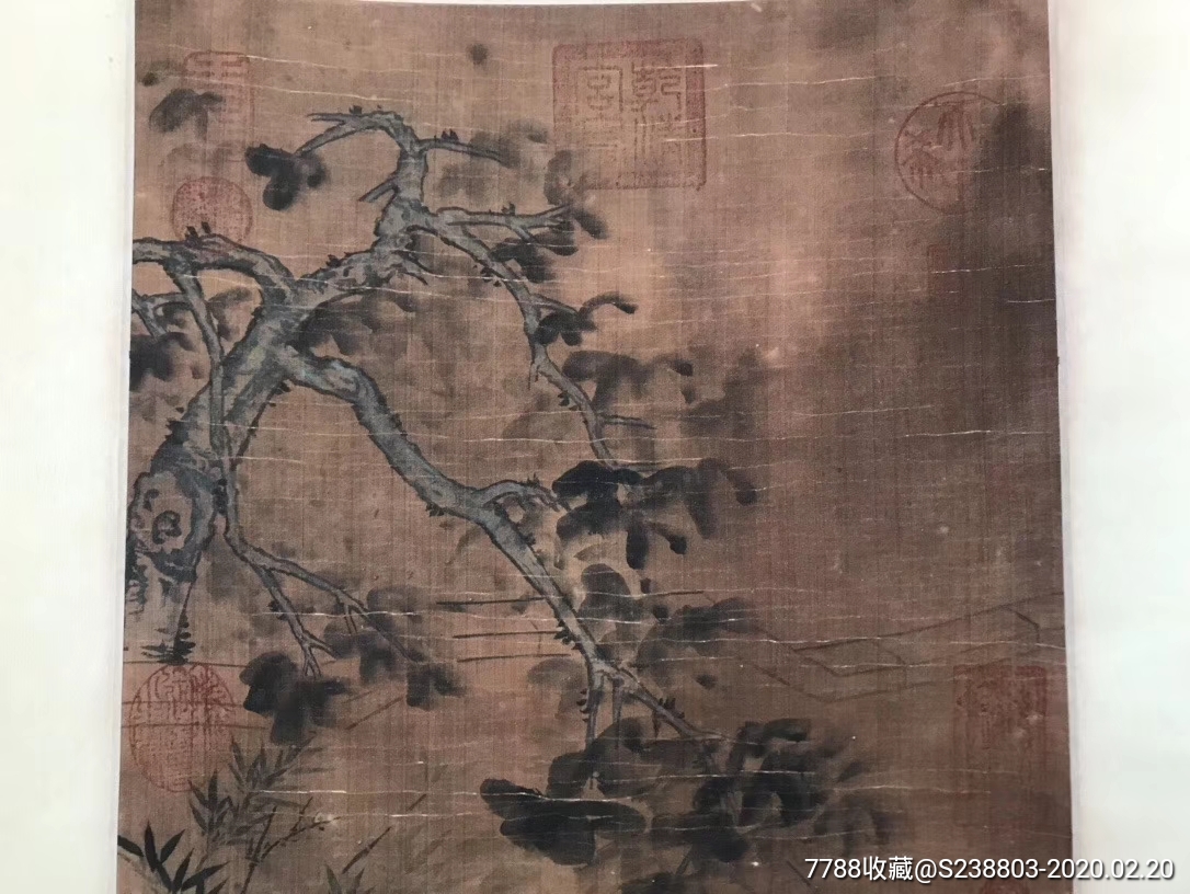 刘松年精品丝绢画(约1155-1218)南宋孝宗,光宗,宁宗三