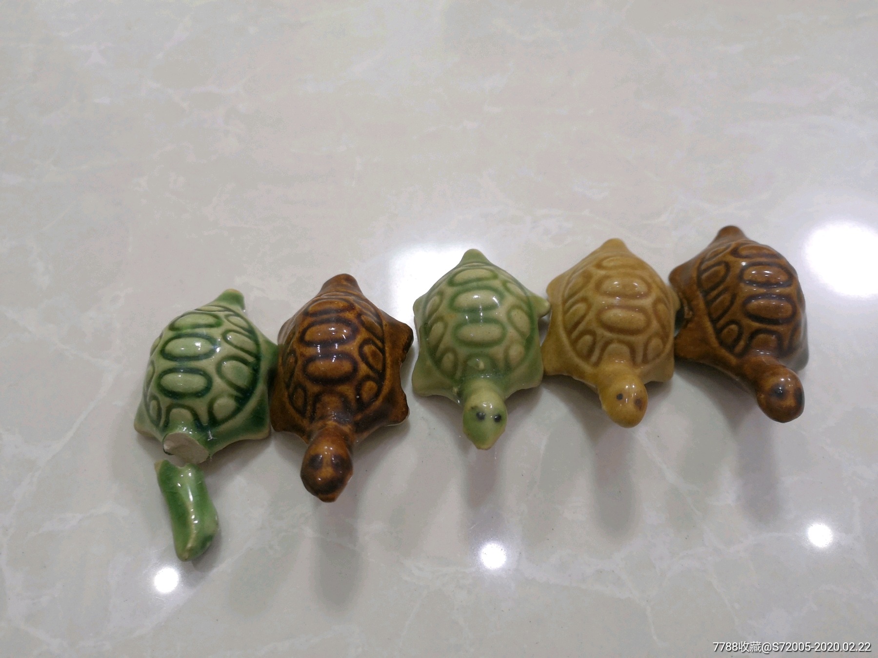 五只小乌龟瓷雕
