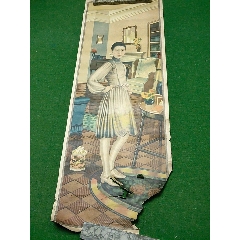 民国上海摩登美女明星香烟广告画画