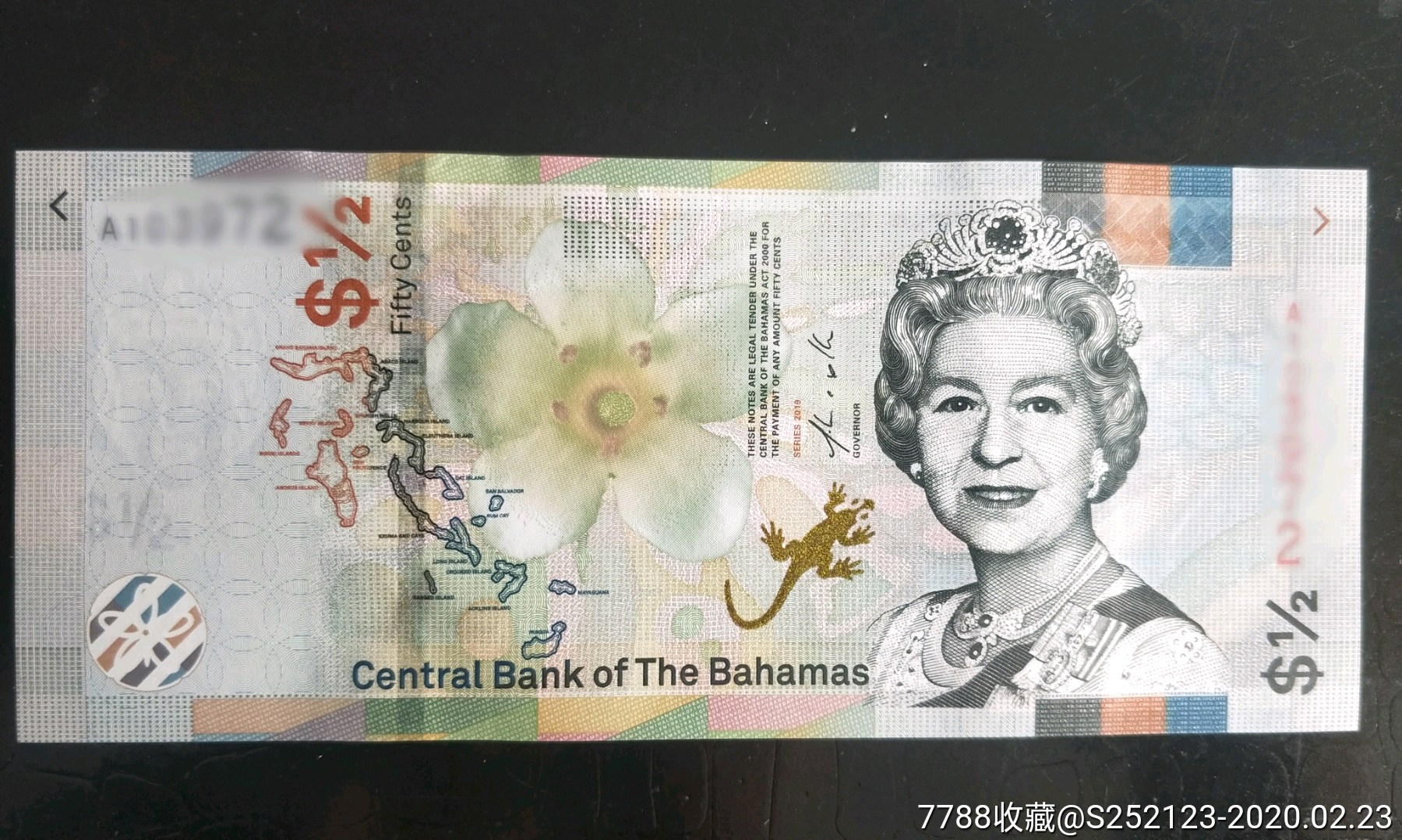 巴哈马英女王头像0.5元