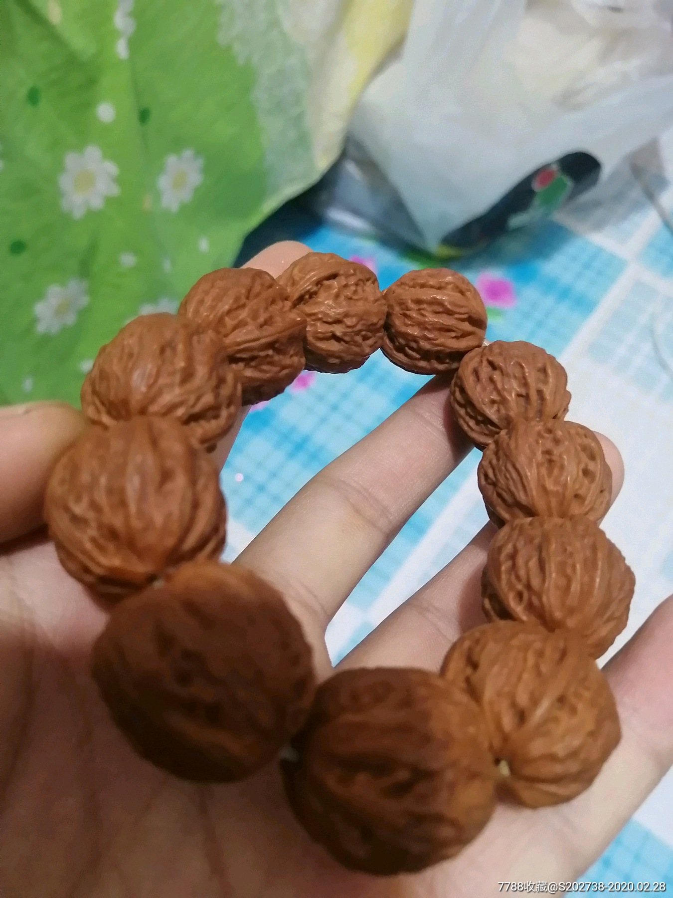 核桃手串京八棱小核桃