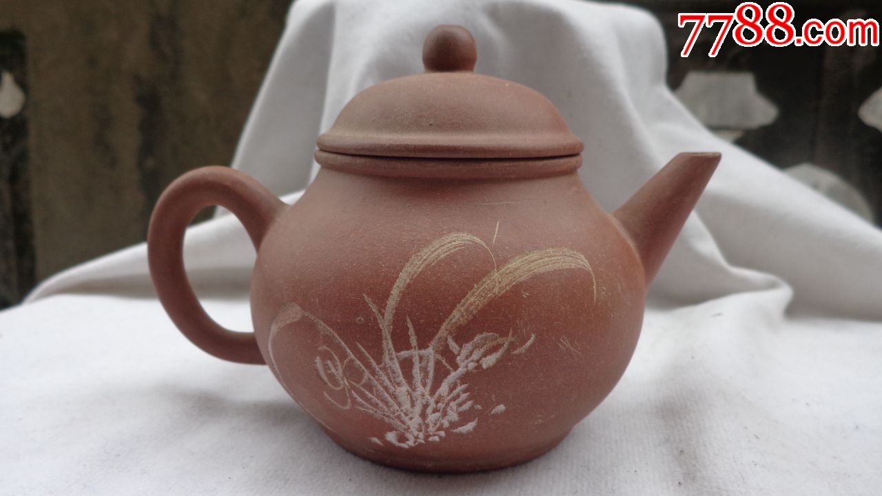 1972年周桂珍师徒作品展览兰花紫砂壶