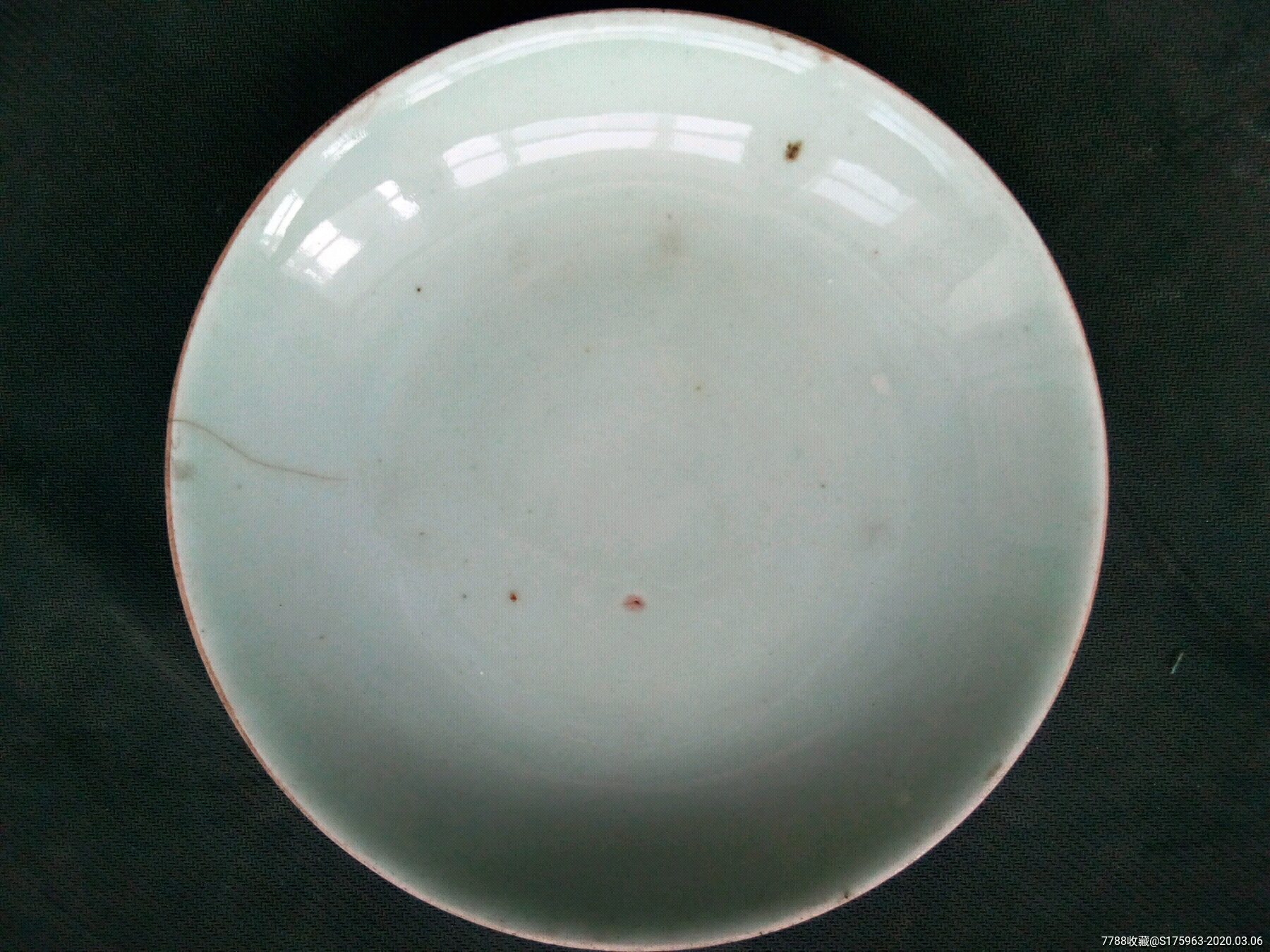 豆青釉老盘子
