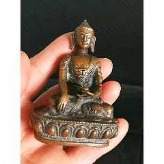清代铜雕释迦牟尼小佛像