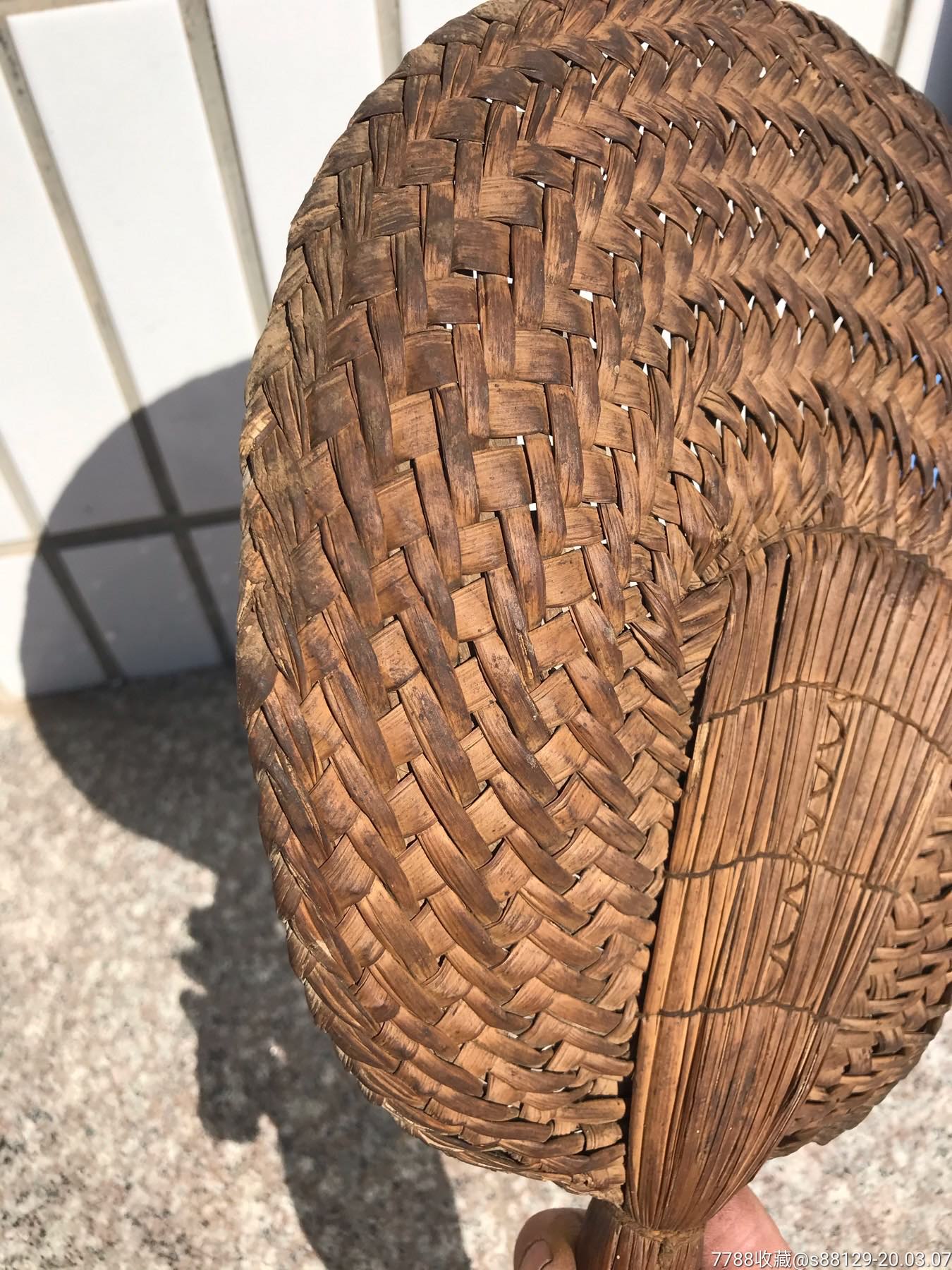 芦苇扇子,草编扇子_植物编织工艺品_憨厚的乡下人