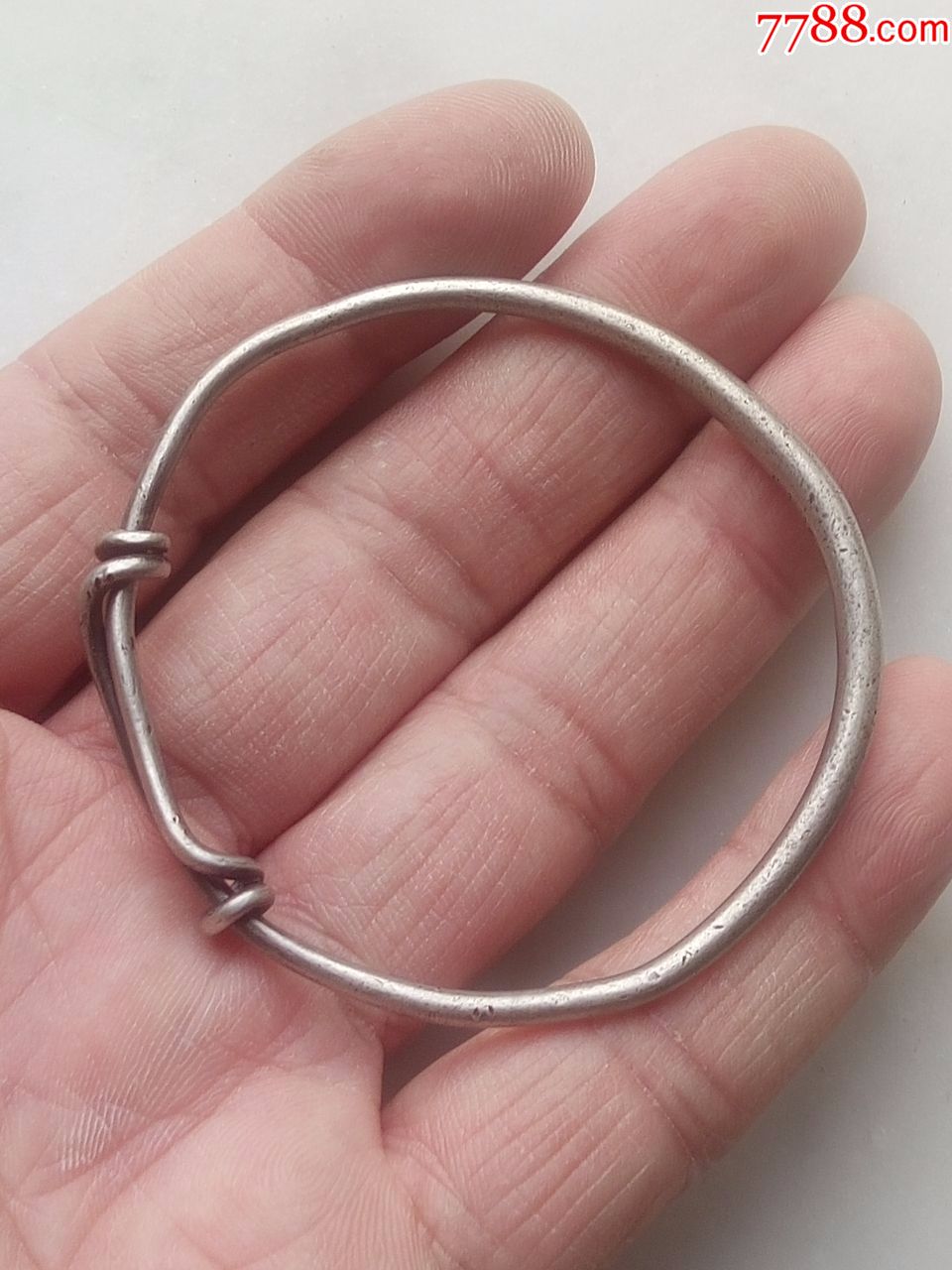 老银儿童手镯【天宝纹银】,其他银器,其他银器,年代不详【老银堂】_第