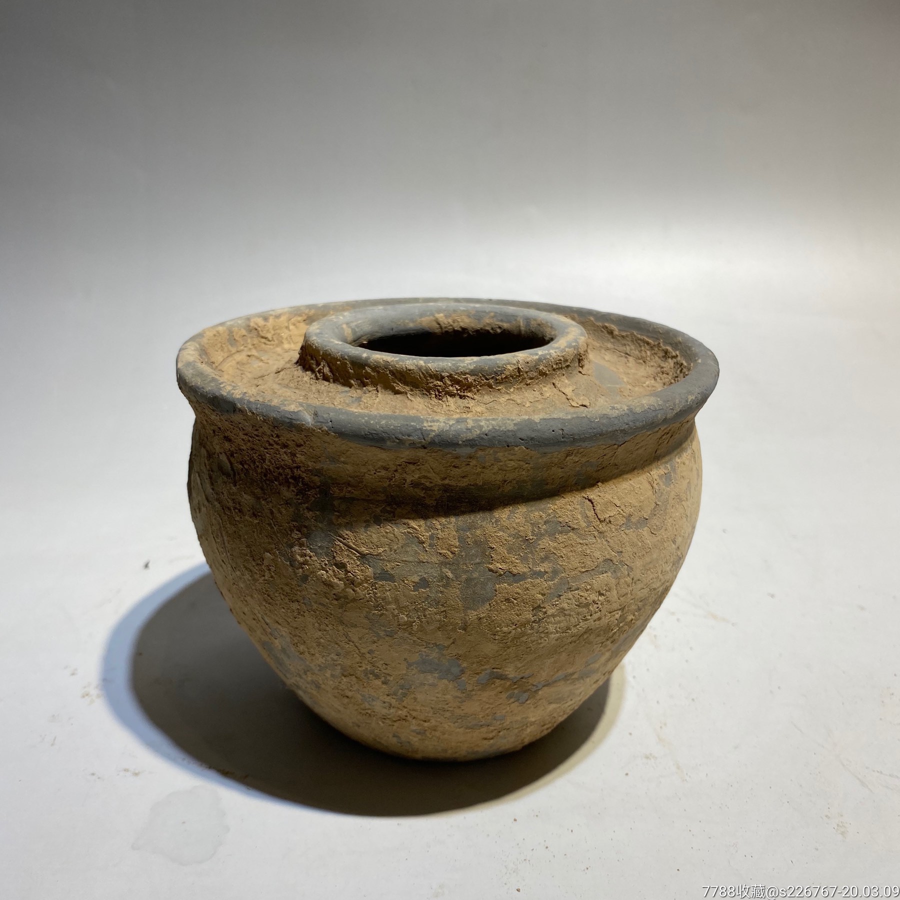 古玩陶器古董汉代泡菜坛子