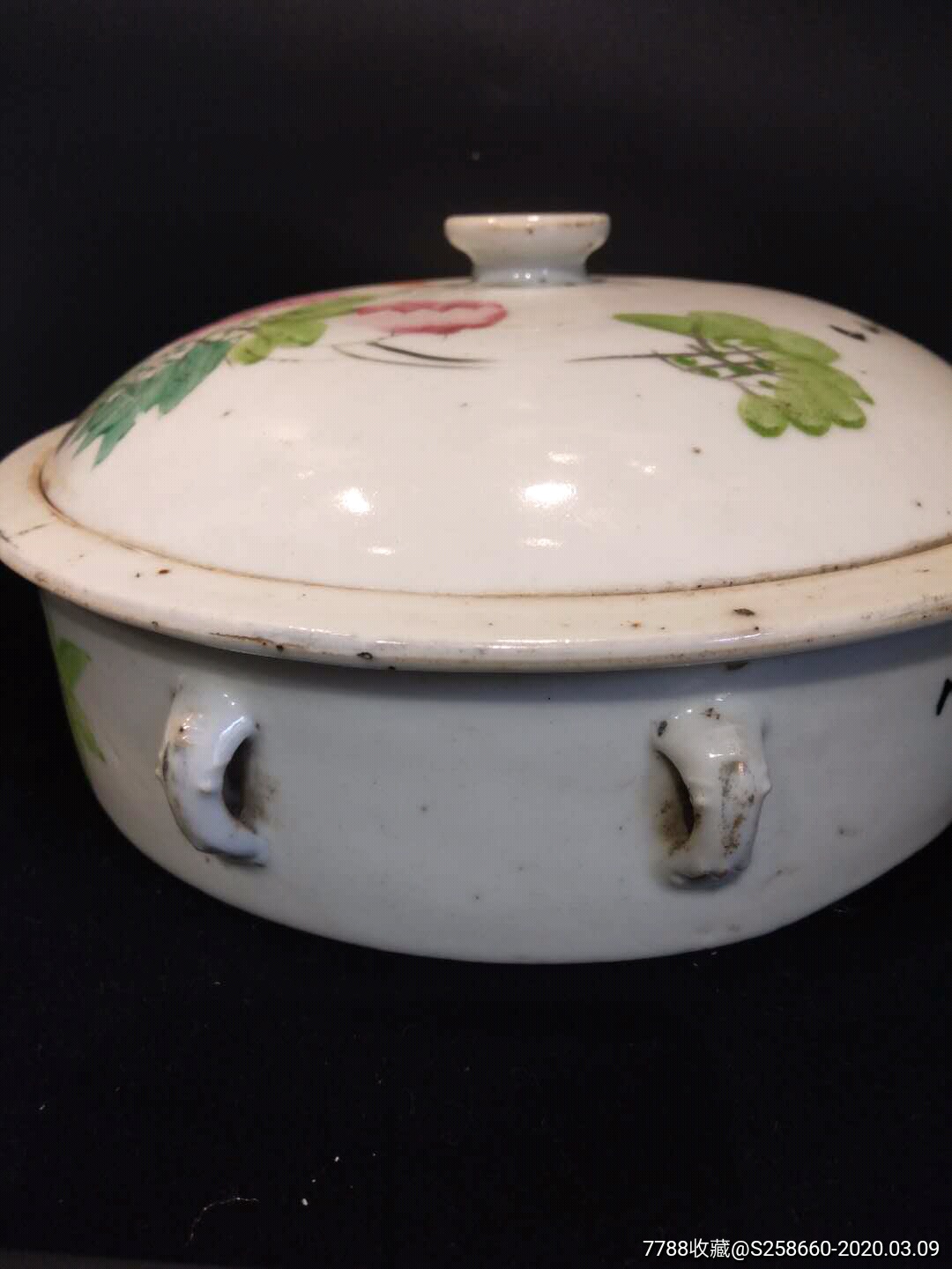 古玩瓷器花鸟一品锅