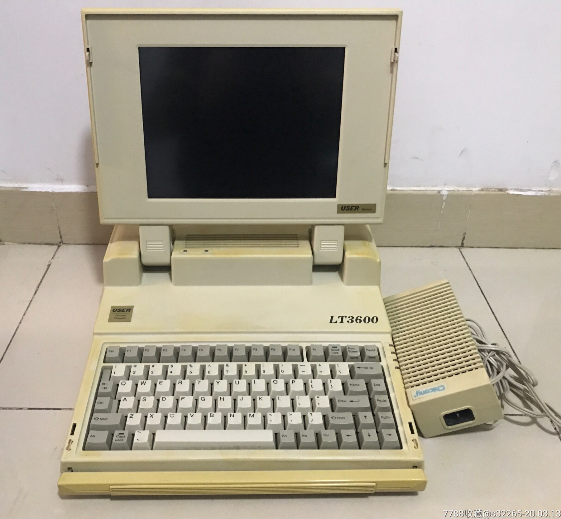 古董笔记本电脑九十年代左右老手提电脑原背包