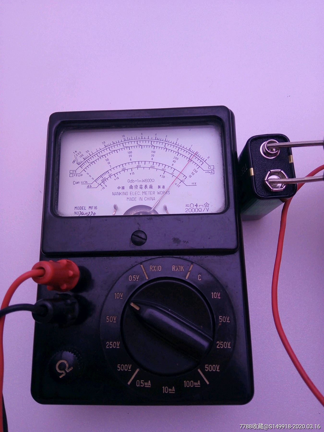 74年mf16万用表老指针万用表老电表万能表多用表万用表收藏迷你万用表