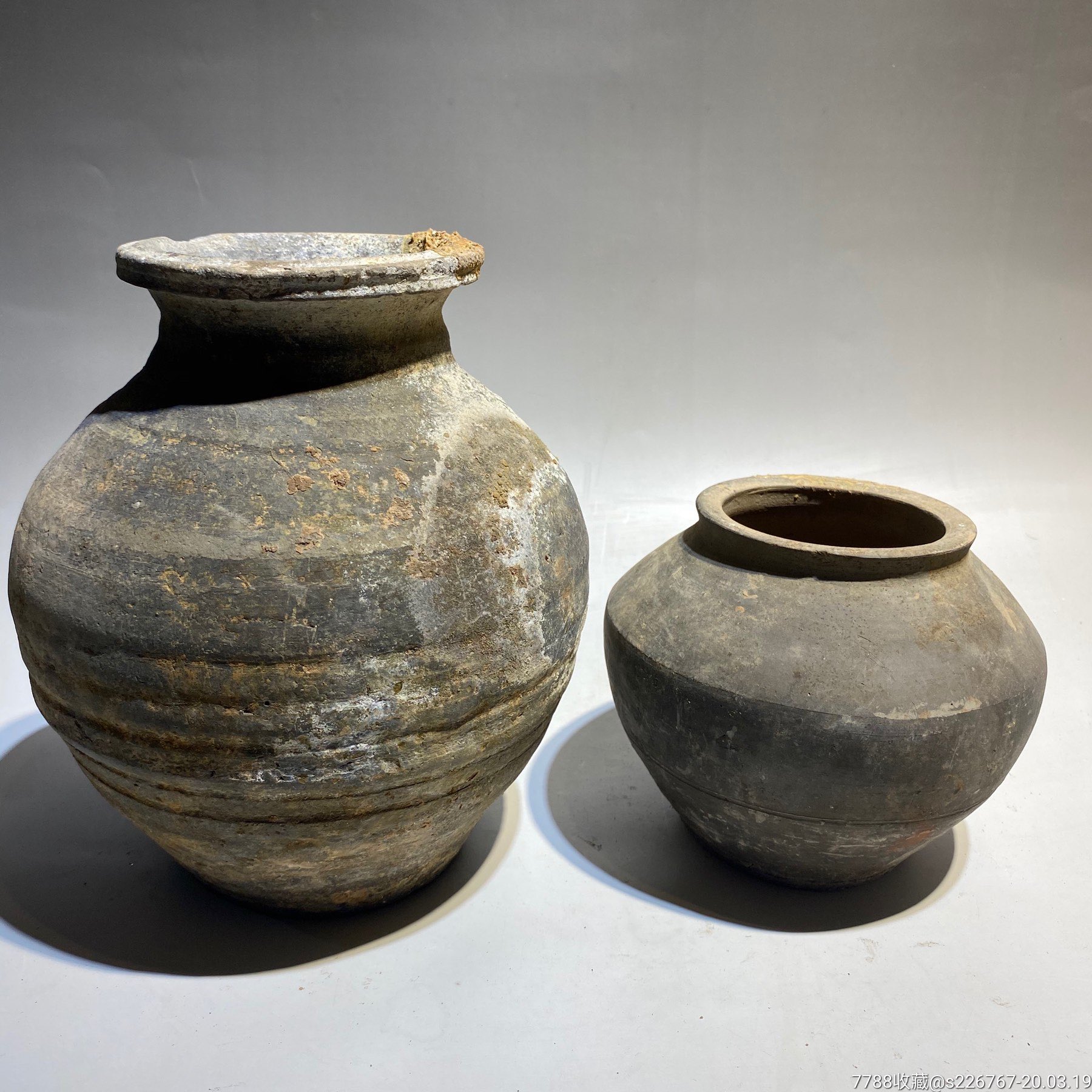 古玩陶器古董高古陶瓷汉代陶罐
