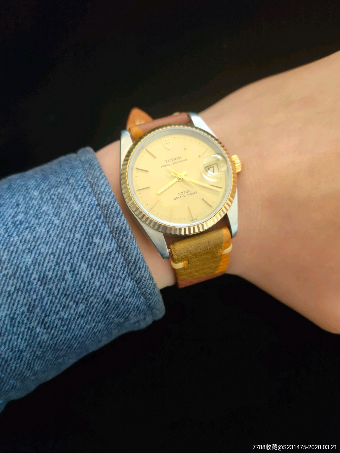 中古帝舵全自动机械男表表经34mm.男女都可以佩戴