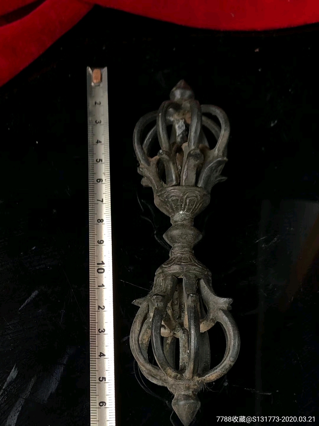 藏地法器九股金刚杵法器品相如图实物拍照纯铜手工制作金刚杵法器九股