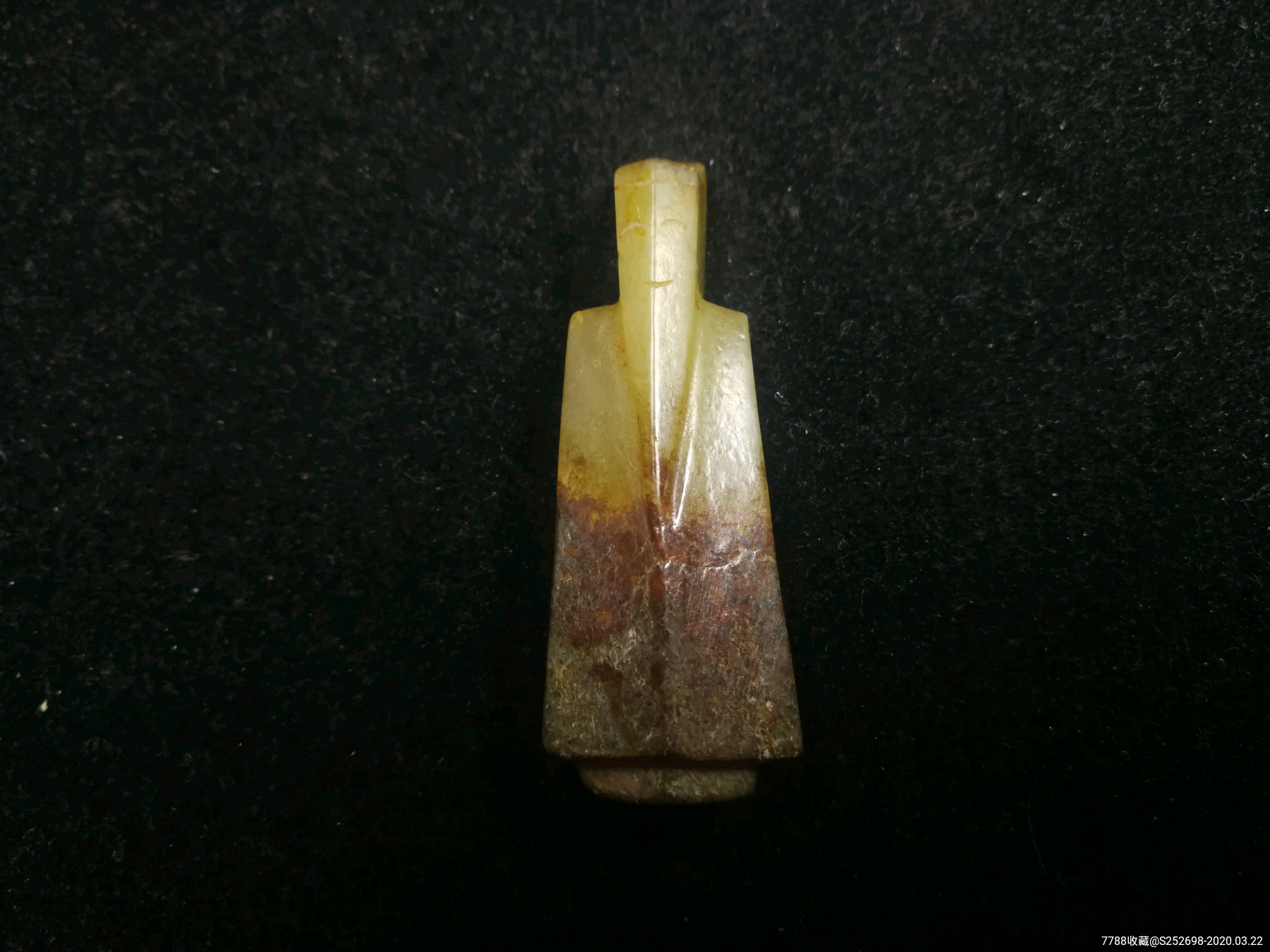 清代和田玉翁仲花件新疆和田玉古玉老玉明清玉器包老保真