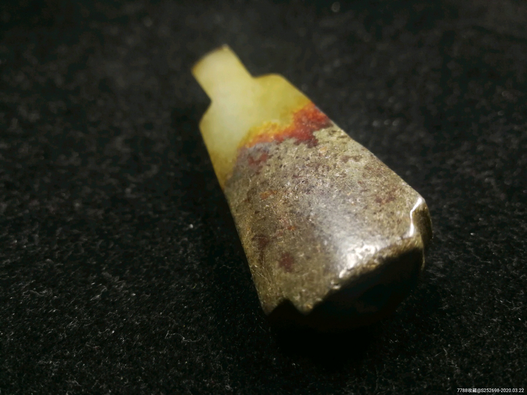 清代和田玉翁仲花件新疆和田玉古玉老玉明清玉器包老保真
