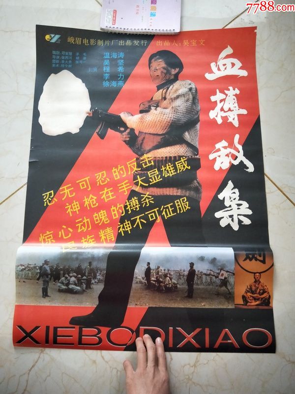 电影海报----血搏敌枭(对开)