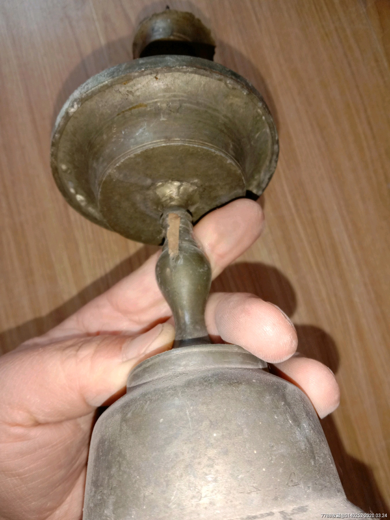 清代锡烛台一对_价格1元_第6张