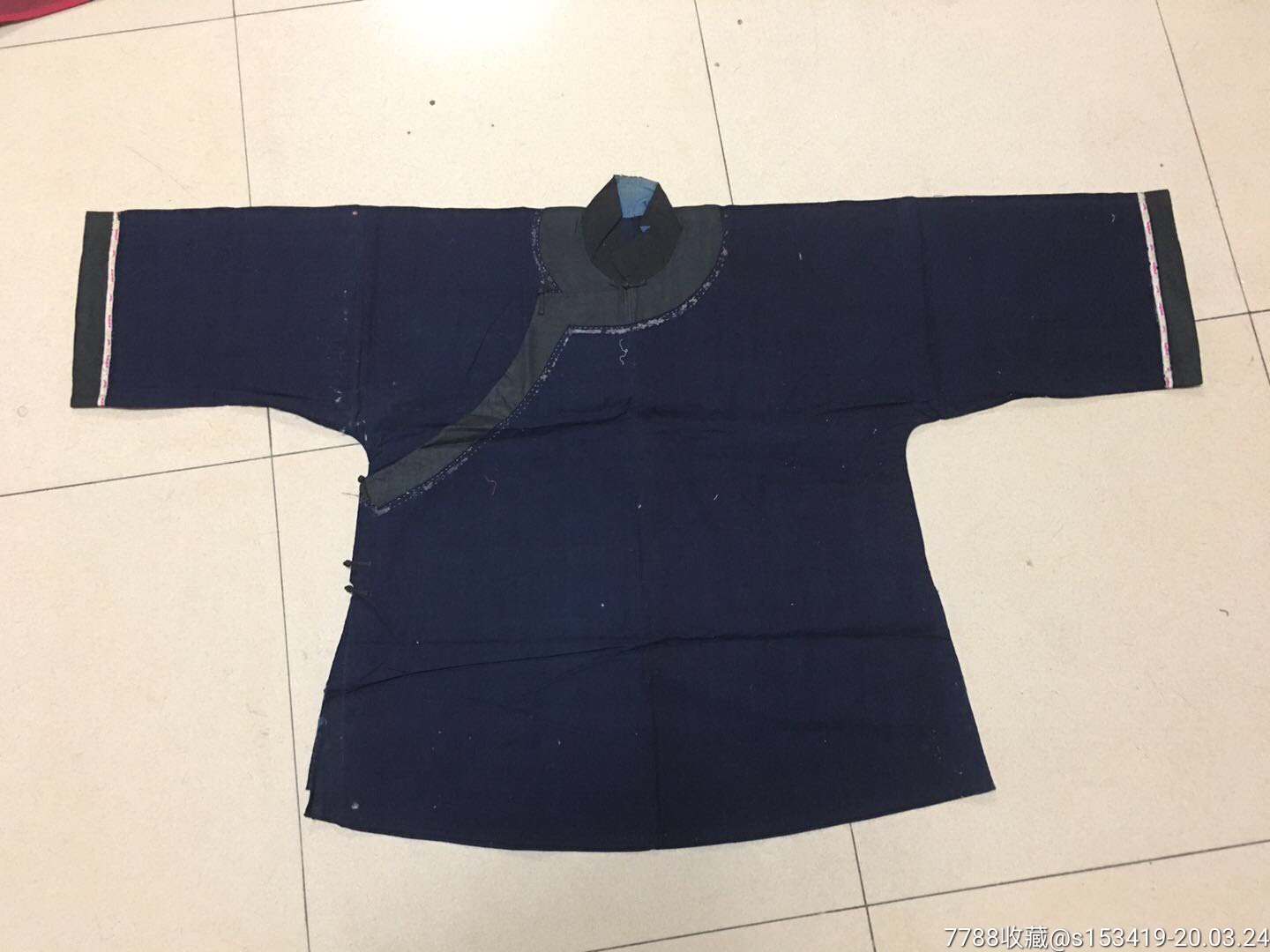 清代大褂老衣服老绣品民俗老物件包老包邮品相尺寸如图!喜欢带走
