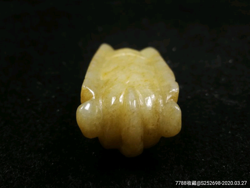 清代和田玉玉蝉把件新疆和田玉古玉老玉明清玉器包老保真