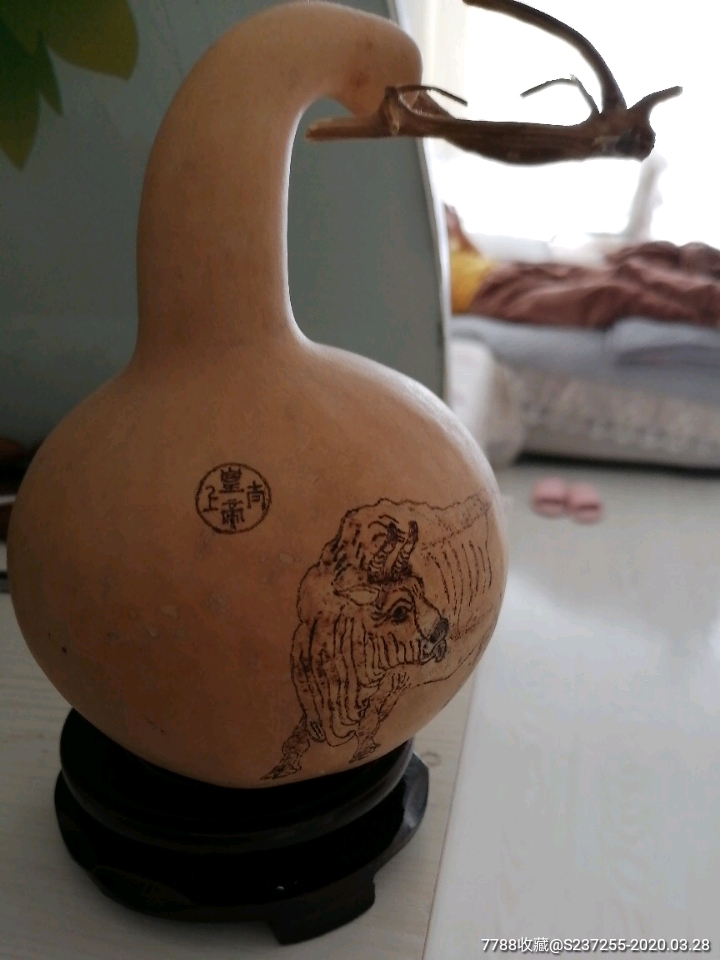 葫芦烙画牛128046
