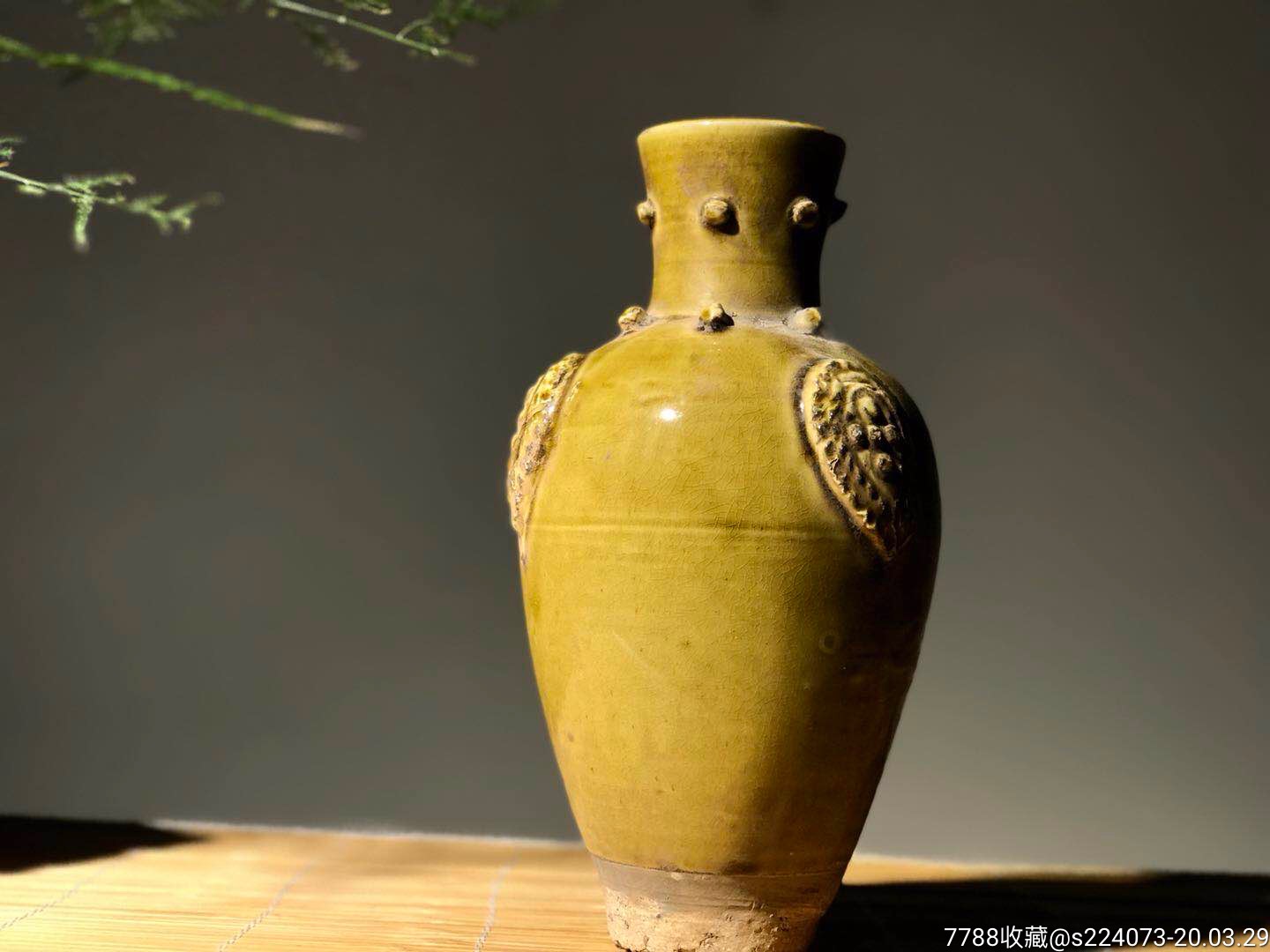 定窑开片瓷瓶器形完整品相如图包老包真