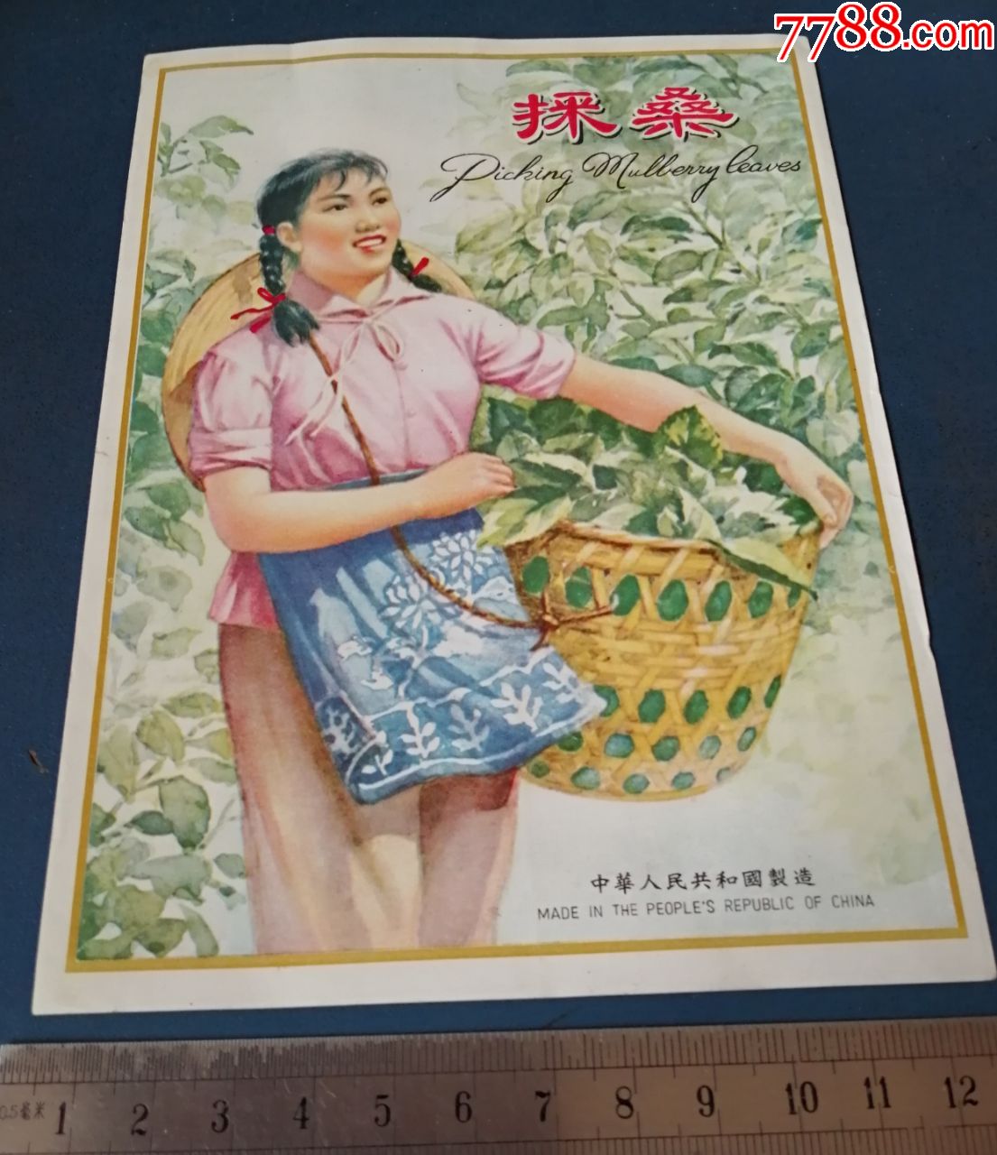 美女采桑