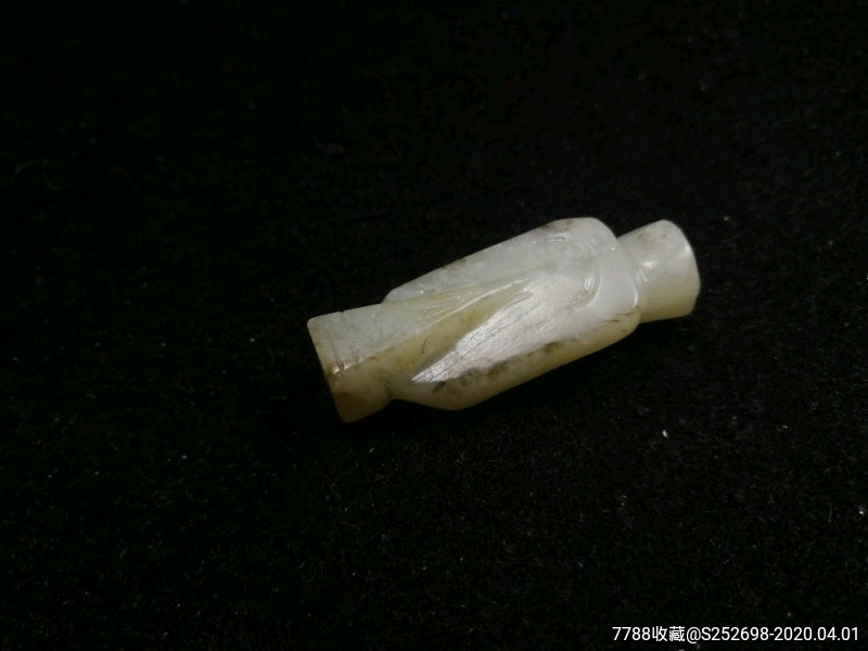 清代和田玉翁仲花件吊坠新疆和田玉古玉老玉明清玉器包老保真