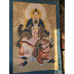 五彩描金太乙救苦天尊画像一张,画工精湛(se72095136)_7788文房四宝