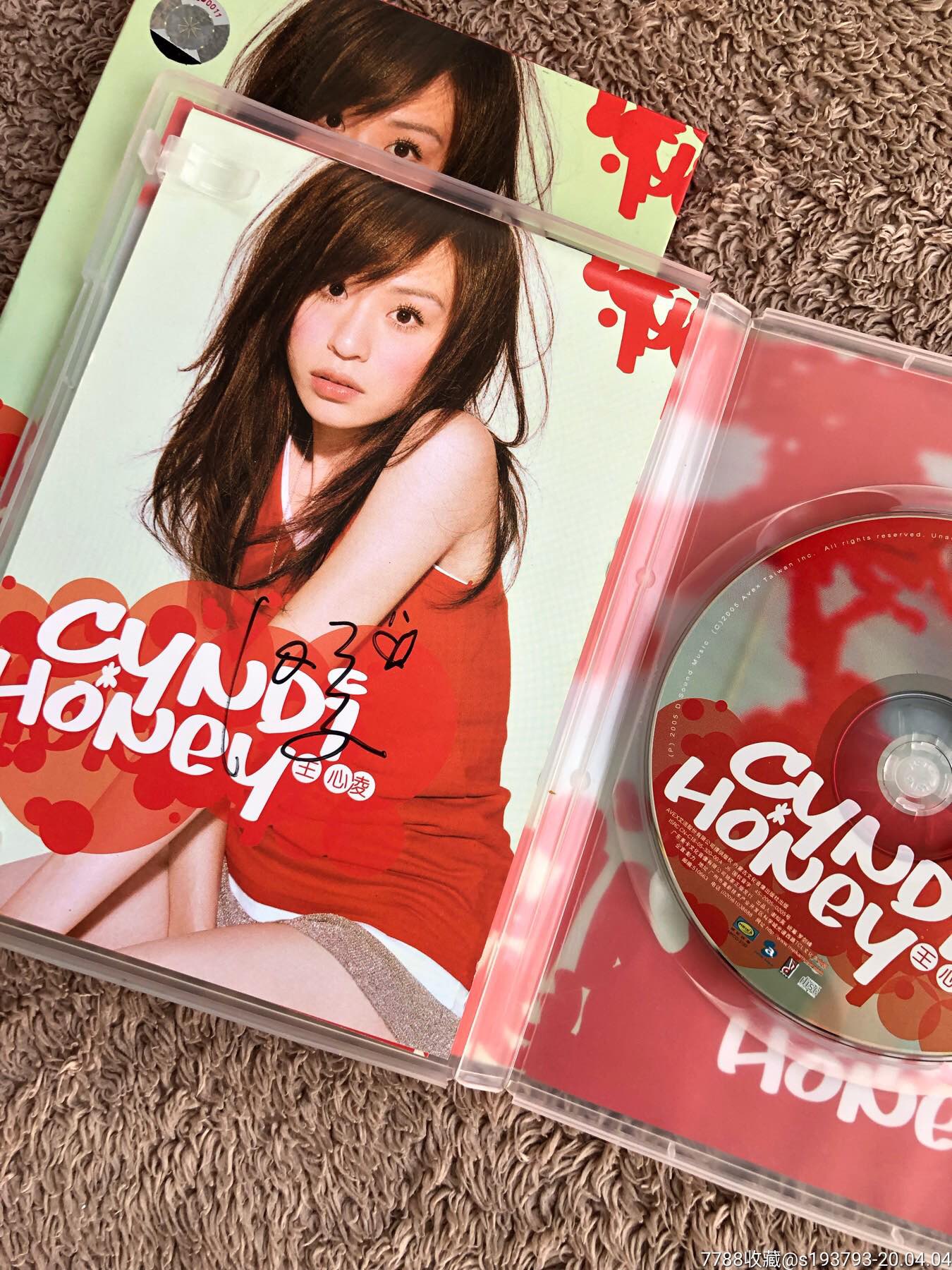 音乐cd王心凌签名专辑honey甜蜜