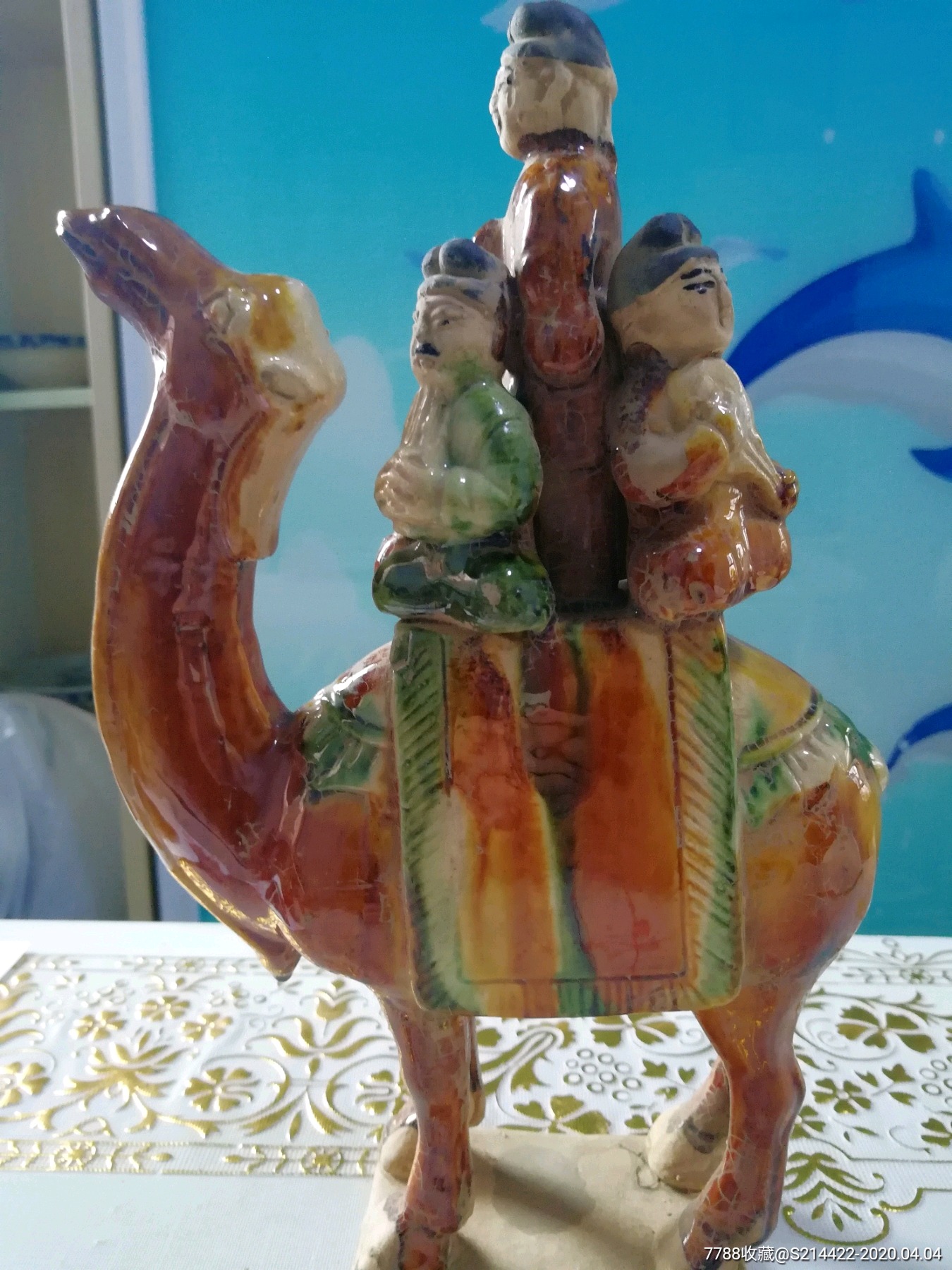 骆驼乐俑三彩陶