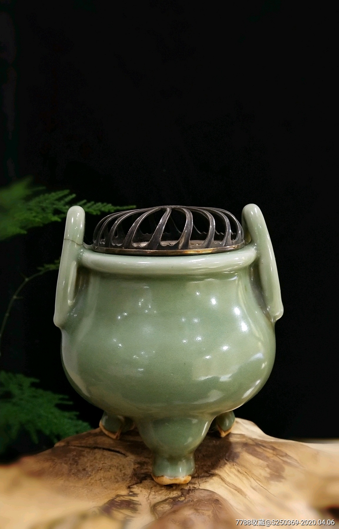 青瓷老香炉