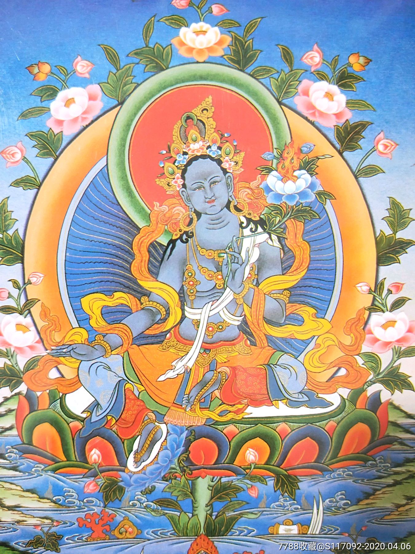 藏佛救兽难度母像