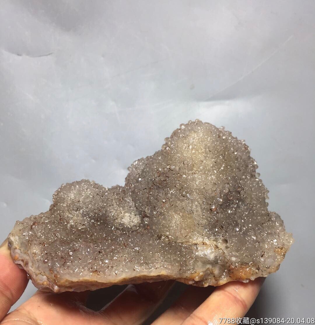 阿拉善玛瑙水晶,矿物晶体原石摆件