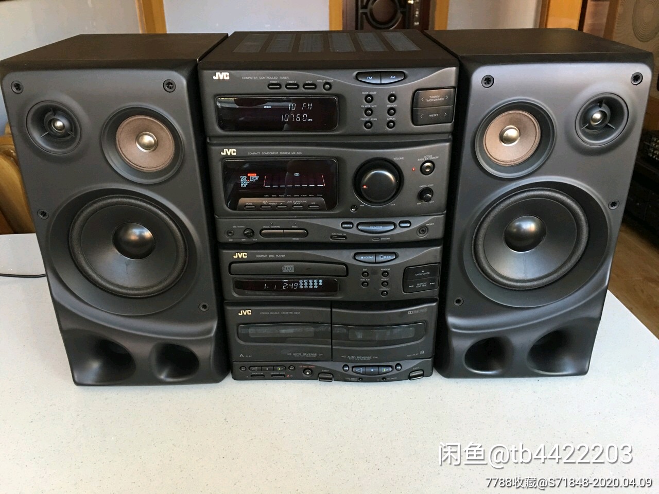 日本原装jvc-s4bk组合音响非随身听收录机