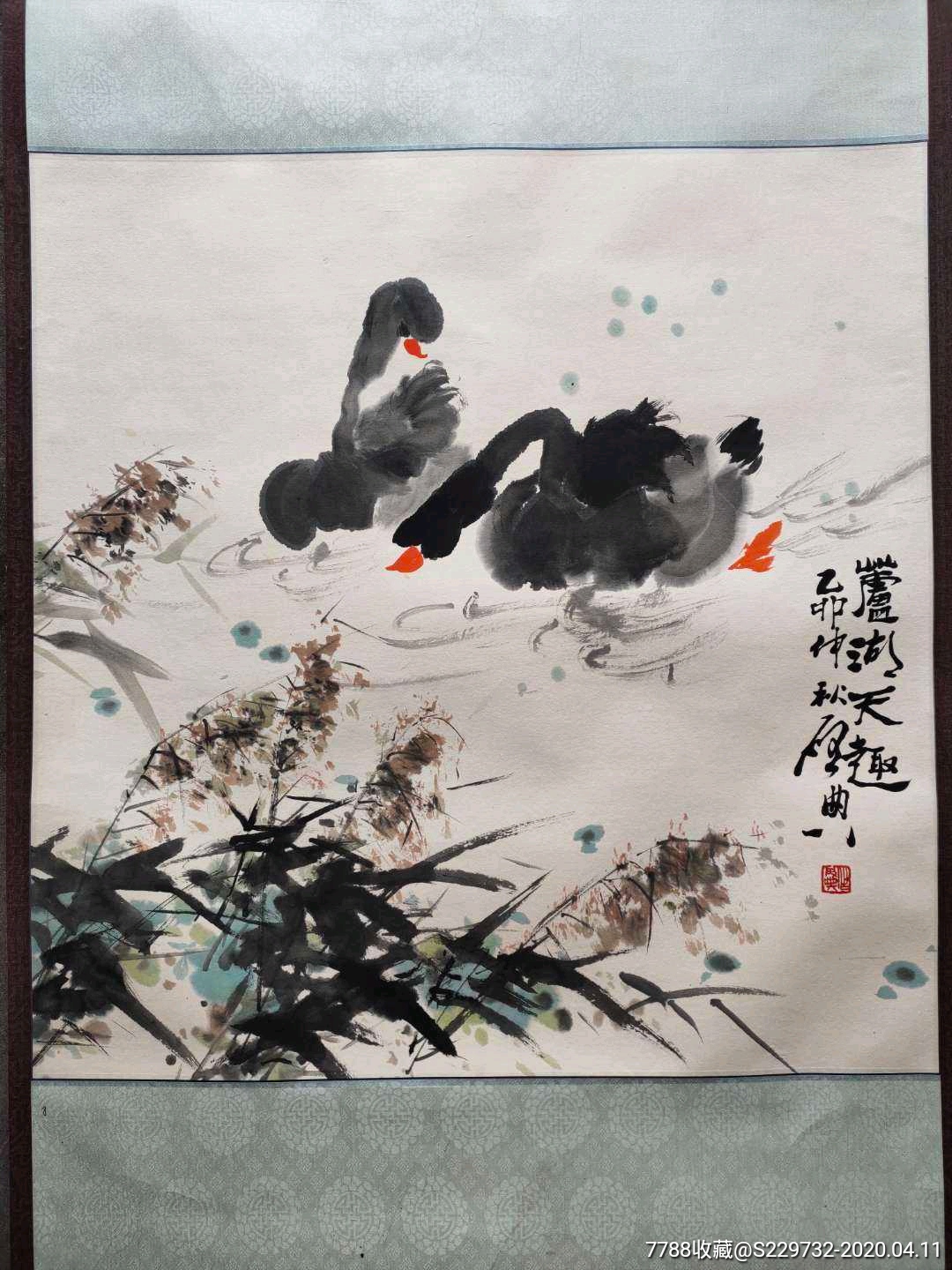 已故山东著名画家乍启典先生斗方作品_花鸟国画原作_第1张_7788字画网