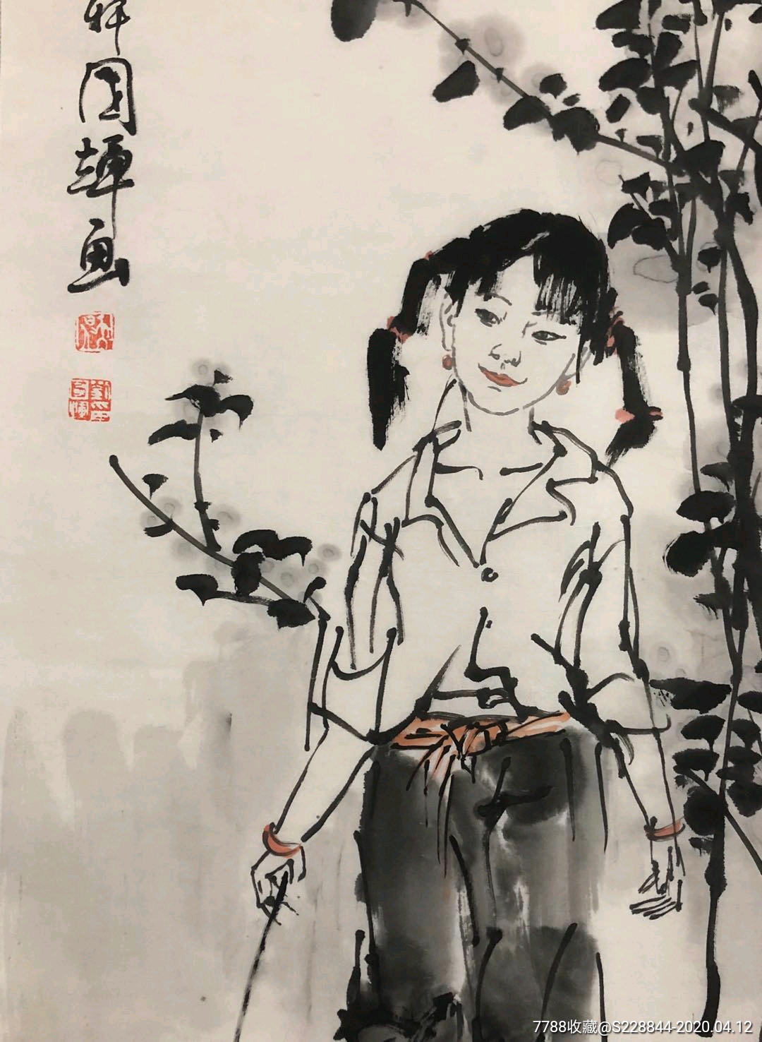 刘国辉作品_人物国画原作_仰墨轩书画【7788收藏