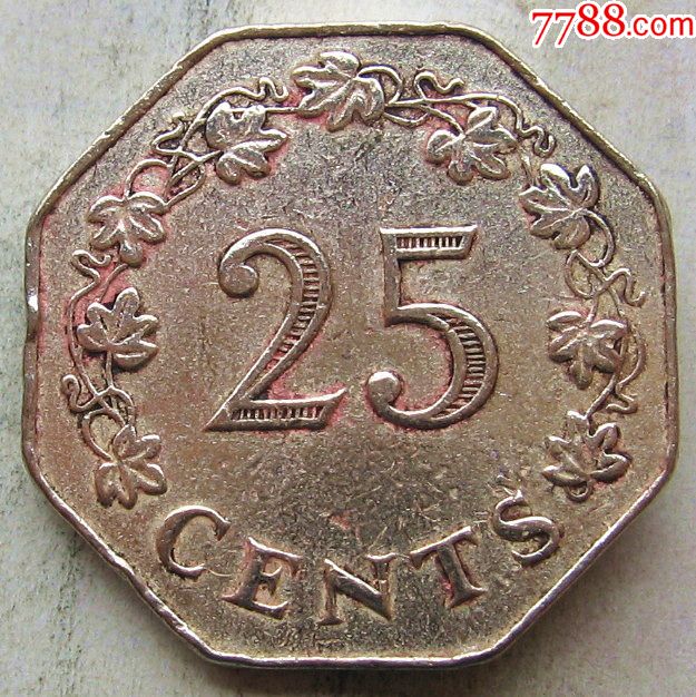 1975年马耳他硬币25分_价格6.