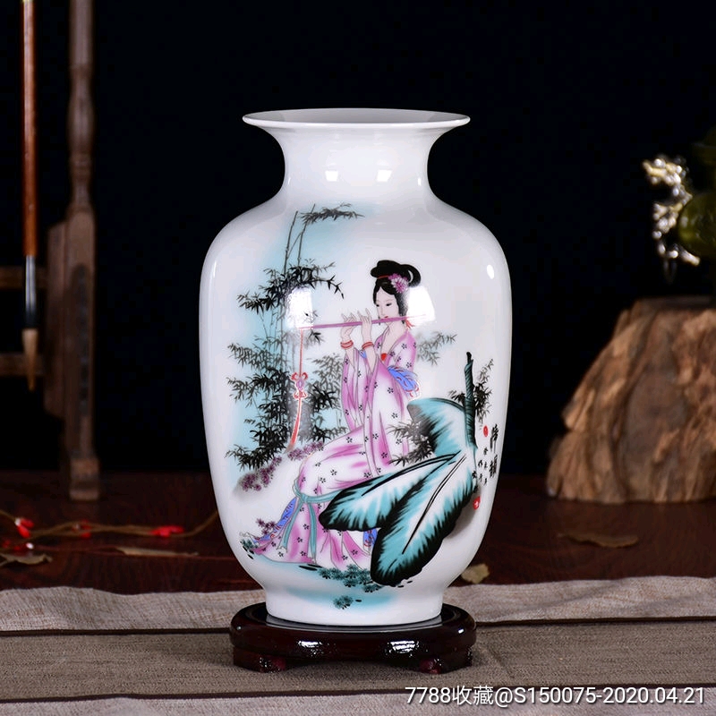 现代工艺品大型瓷器花瓶高23厘米单个的价格