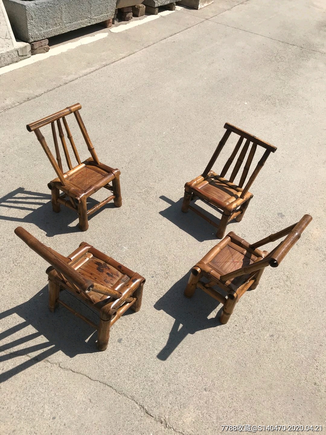 民国时期竹制椅子小竹椅