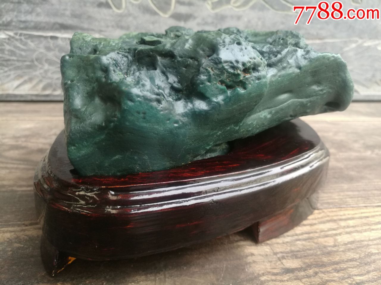 奇石内蒙阿拉善沙漠漆老皮戈壁石马牙开片戈壁七彩玉石天然绿碧玉