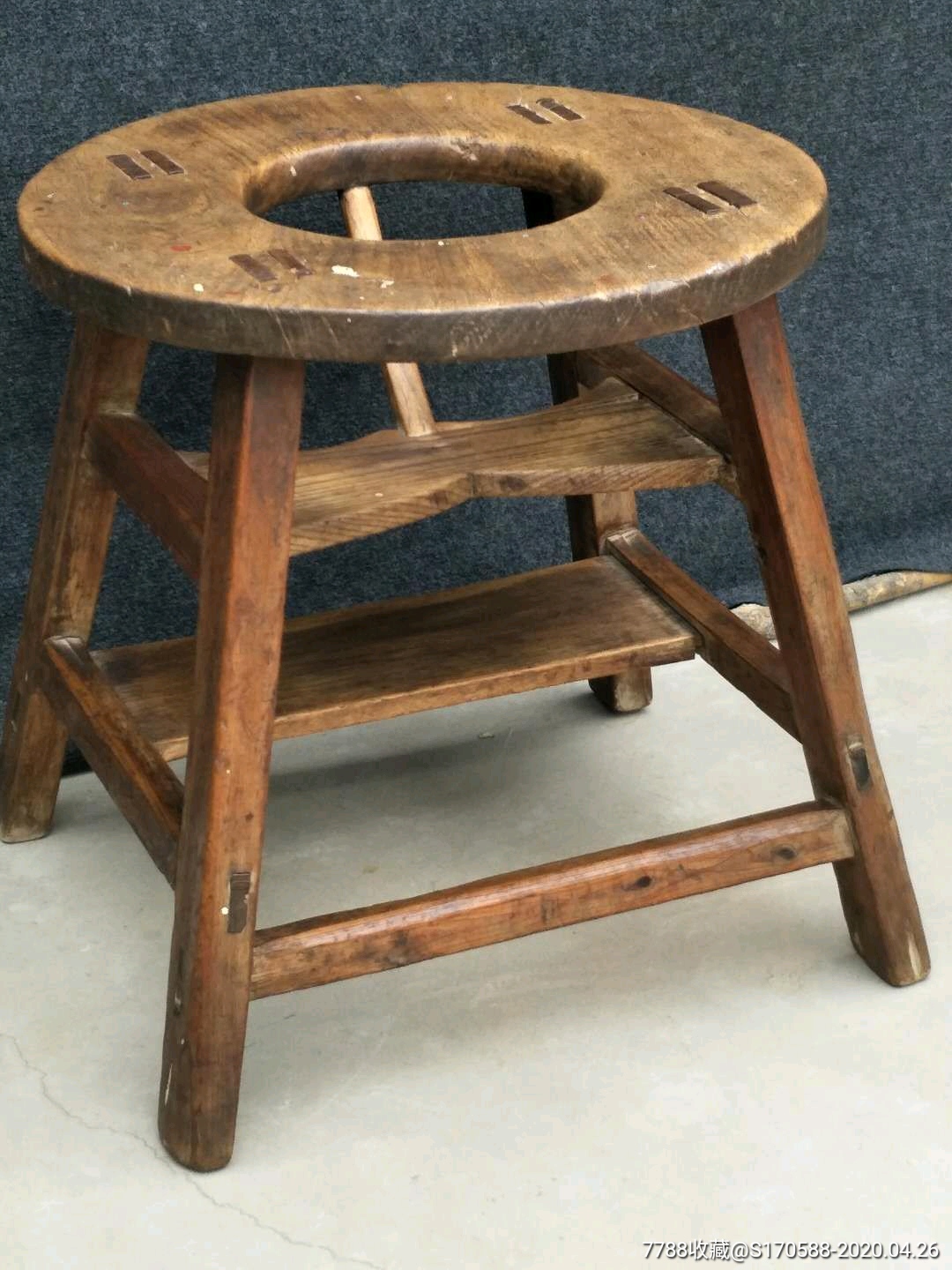 婴儿座椅包浆浑厚全品包老民俗精品