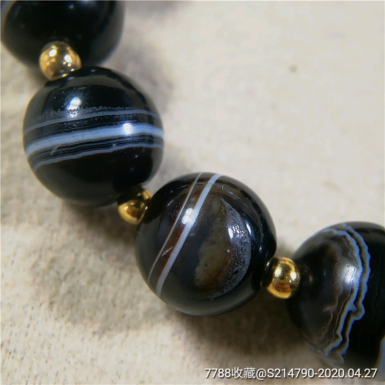 【特惠】藏传玛瑙原矿药师天珠圆珠13颗手串直径14mm