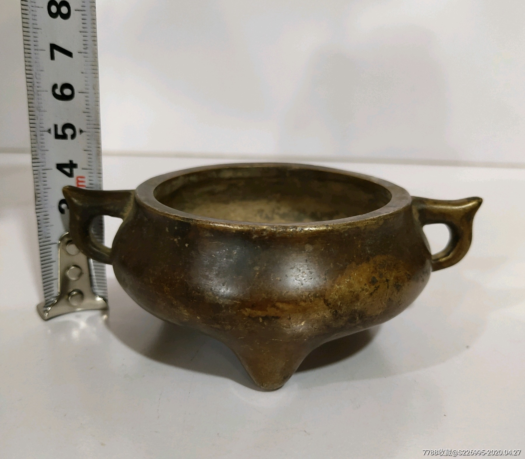 纯铜小香炉宣德款