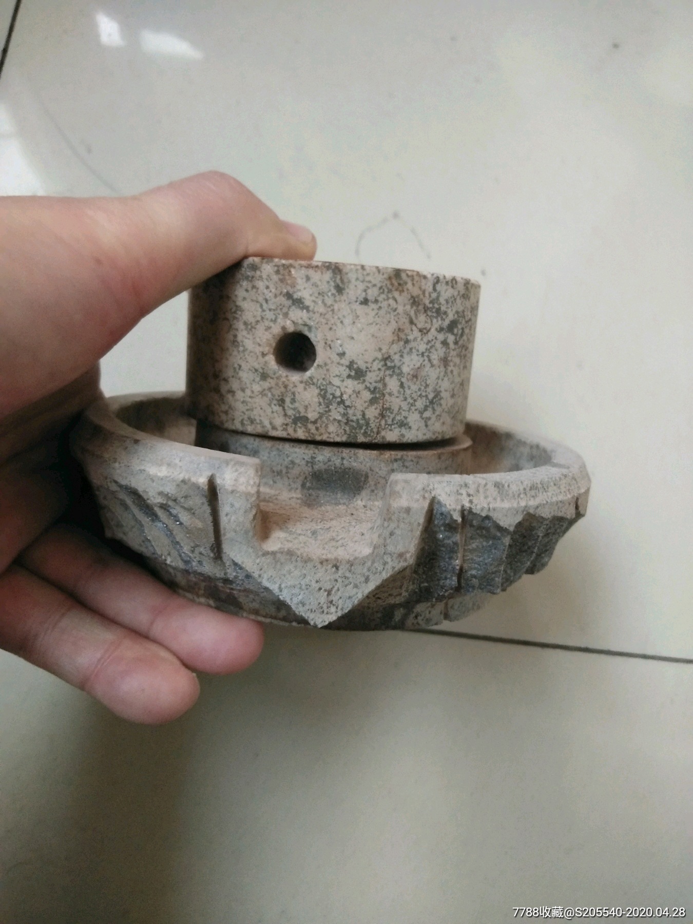 小石磨摆件