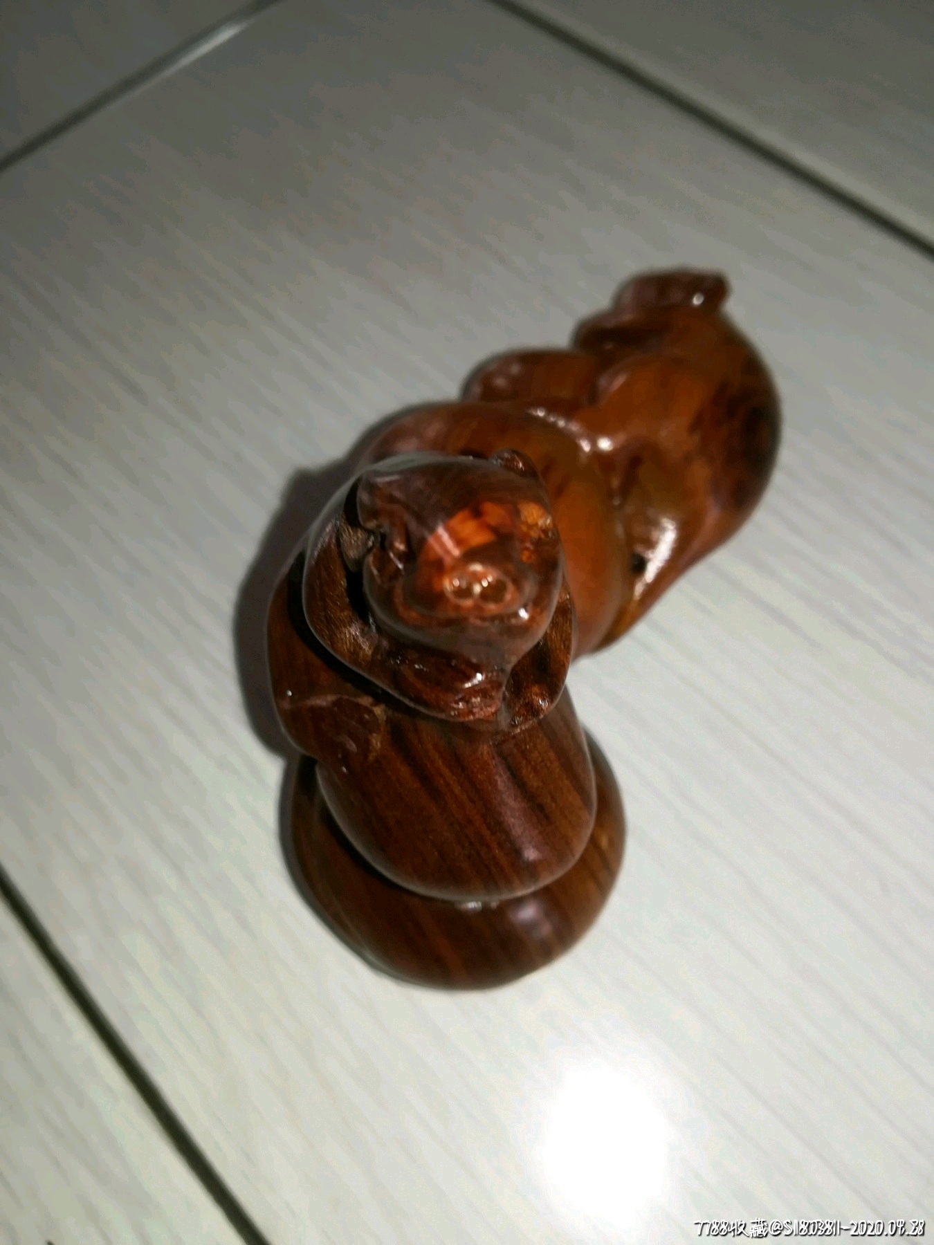 天然实木花梨木雕生肖属相老鼠摆件本命年实木家居客厅装饰木质雕刻