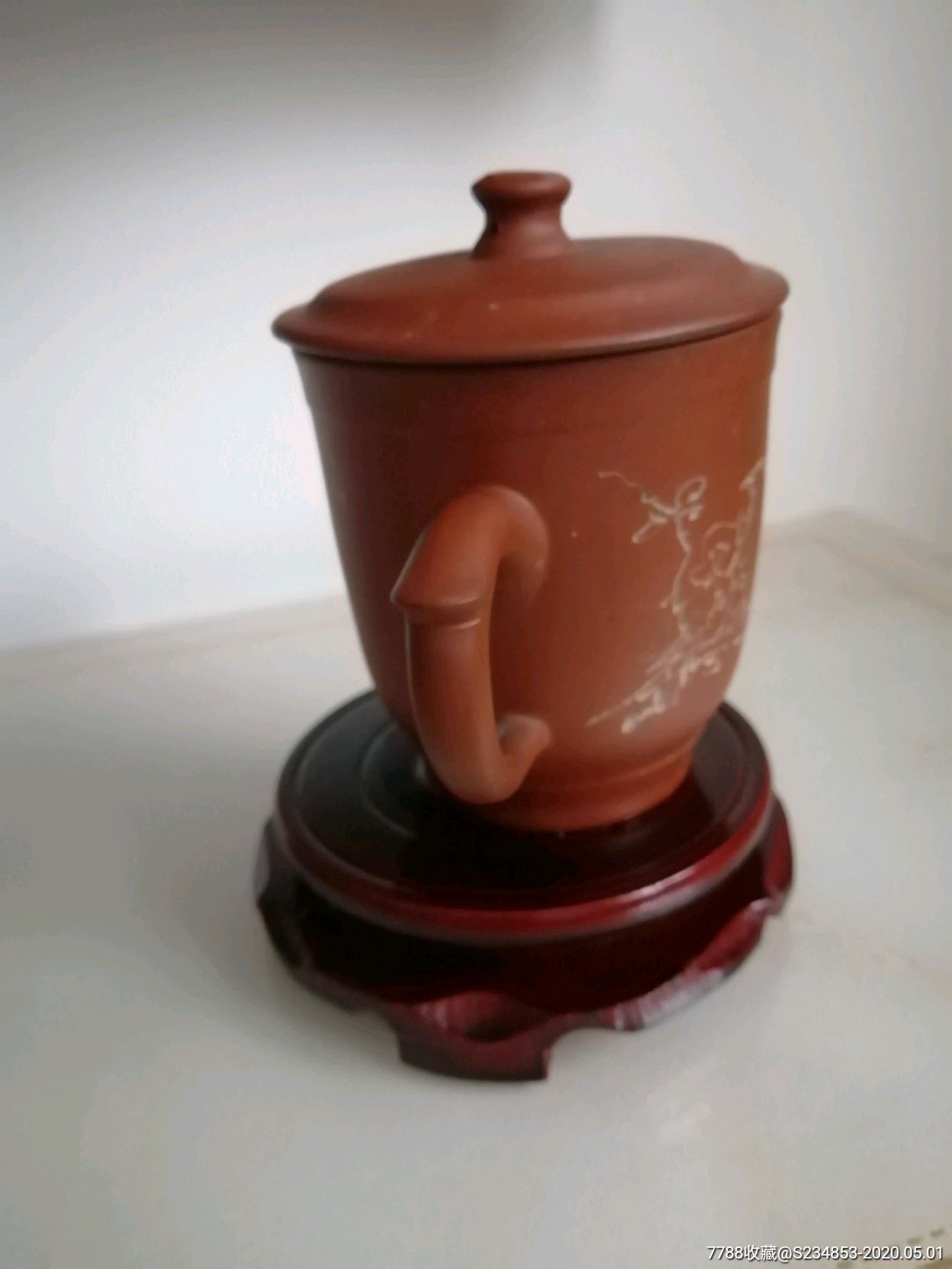 少云刻紫砂杯