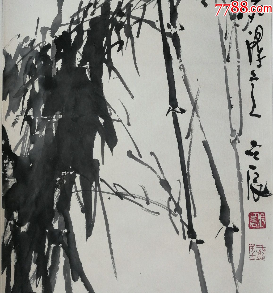 中国美协会员,北京花鸟画研究会副会长张立辰原装六尺对裁精品国画