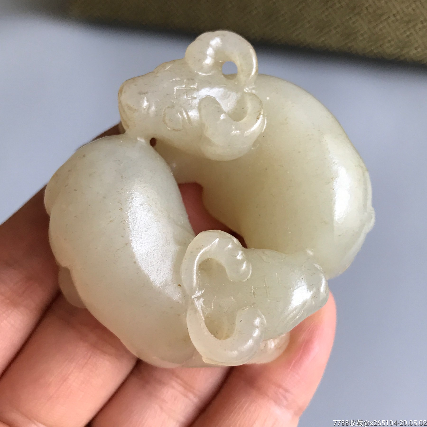 和田玉双牛