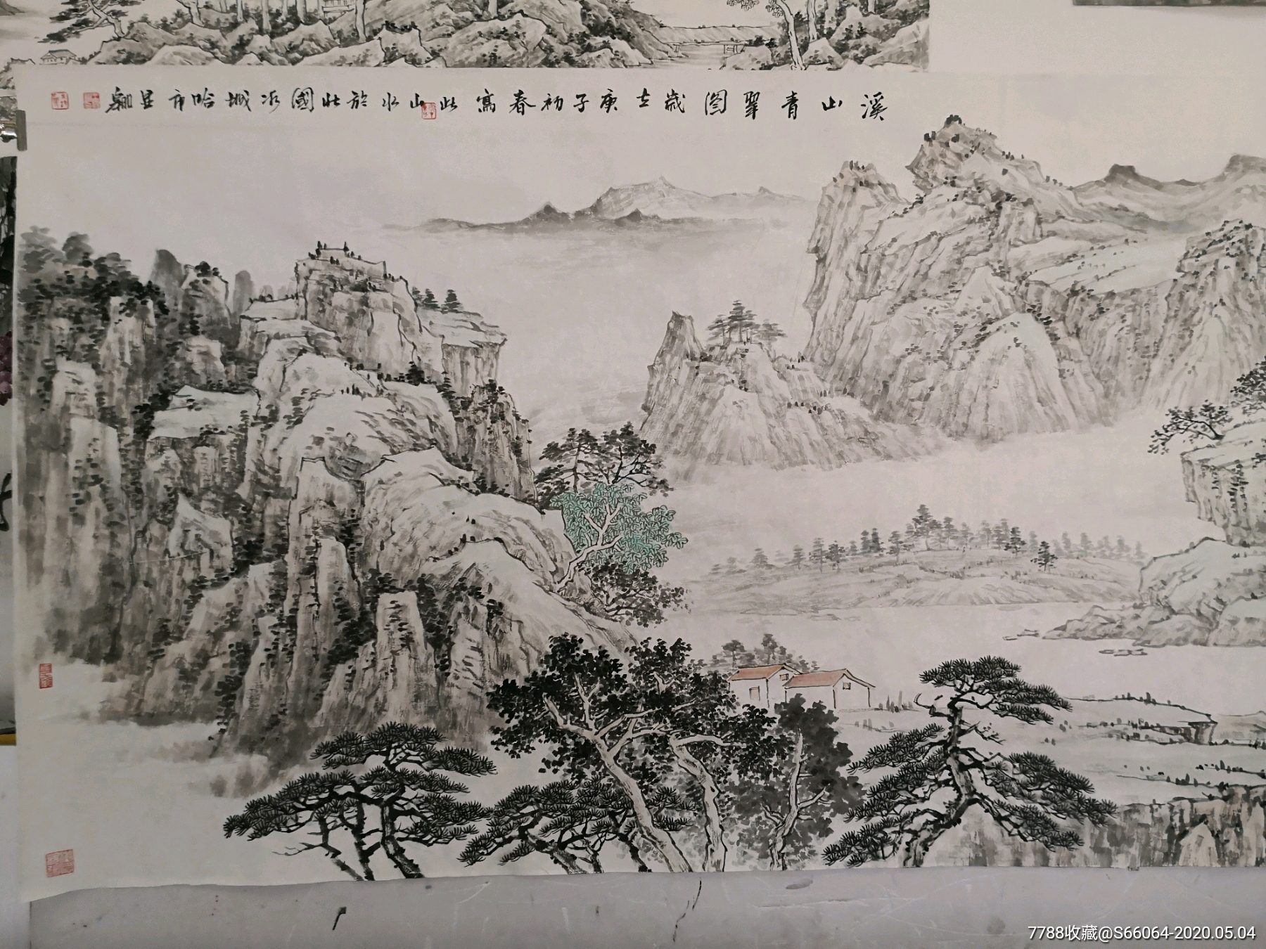 五一特惠大幅山水画_山水国画原作_山水间画廊【7788