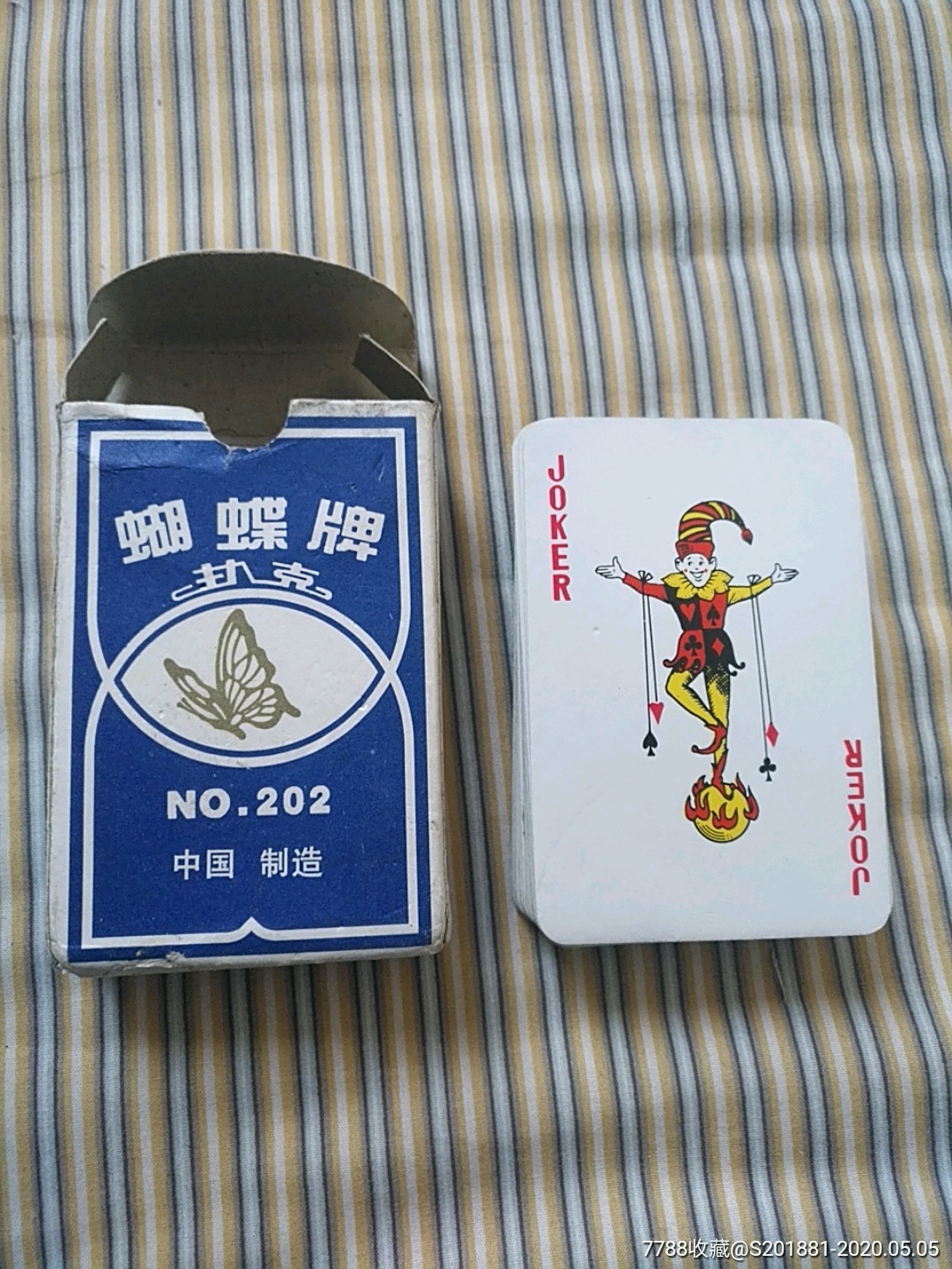 蝴蝶牌扑克(大小王图独特)